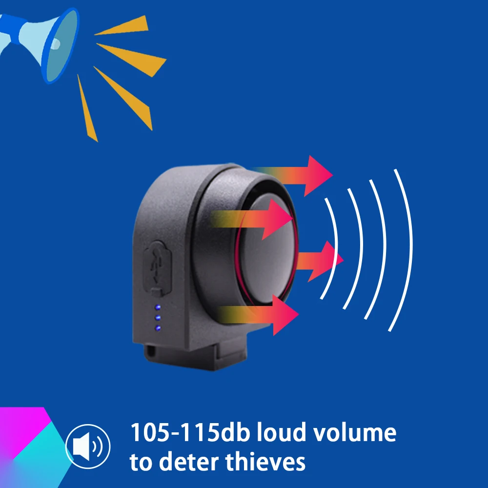 Сигнализация велосипедная Беспроводная Антивор с пультом ДУ | Спорт и