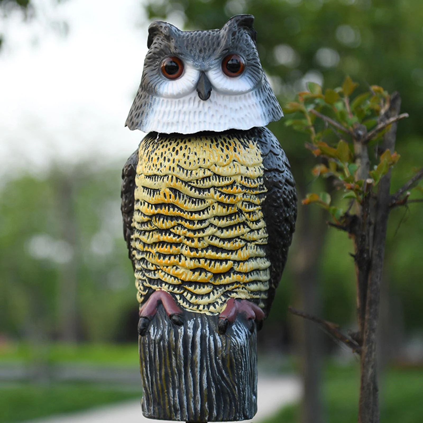 

Статуэтка с имитацией совы, офисное украшение, вращающаяся голова, привлекательная, не выцветающая, фигурка совы, украшение для дома, украше...