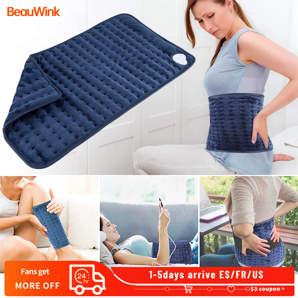 

6 Level Adjustable Back Massager Waist Neck Heating Pad Electric Thermal Blankets Lumbar Cervical Spine Pain Relief Relaxation