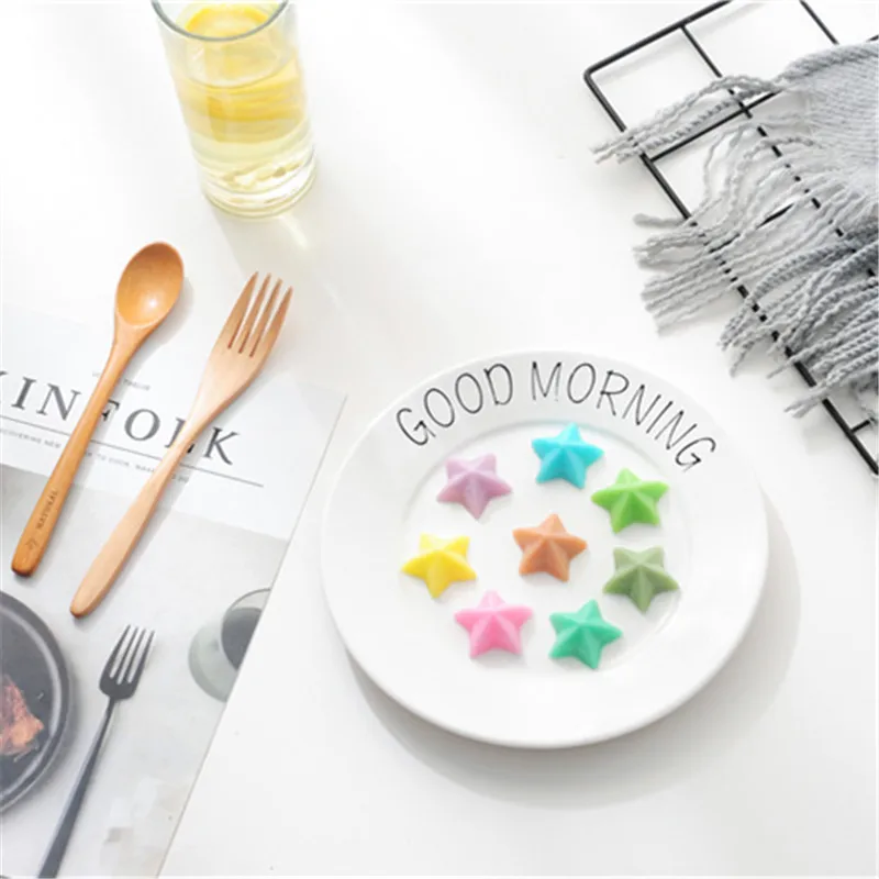 Силиконовая форма JO LIFE с пятиконечными звездами для мастики и торта формы сделай