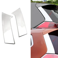 2 pcs car rear spoiler rear window tailgate spoiler side cover decorative trims chrome for nissan rogue x trail 2014 2019
