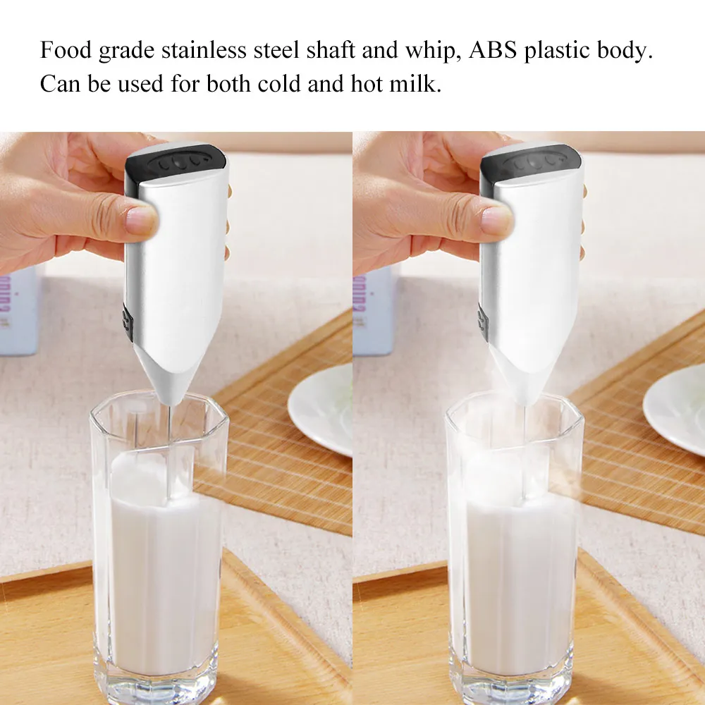 Портативный Ручной Электрический смеситель Пенообразователь для напитков