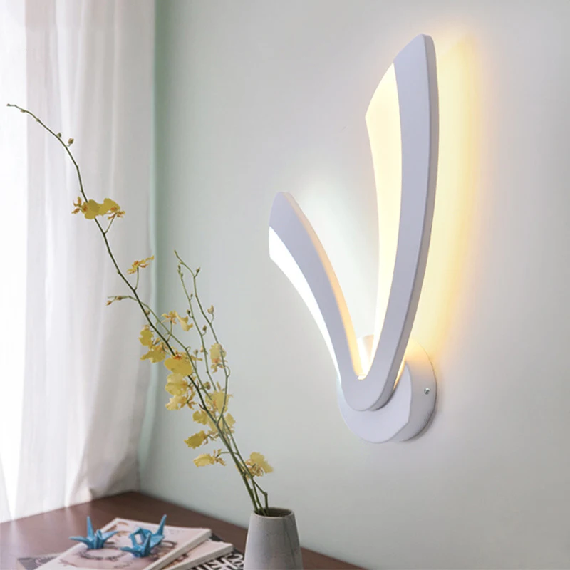 Ванная комната Спальня светодиодный настенный светильник 12 Вт Настенный белый