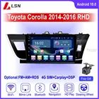 Радиоприемник автомобильный, 10 дюймов, Android 10, для Toyota Corolla 2014,2015,2016 RHD, мультимедиа, видео, GPS-навигация, Автомобильный плеер