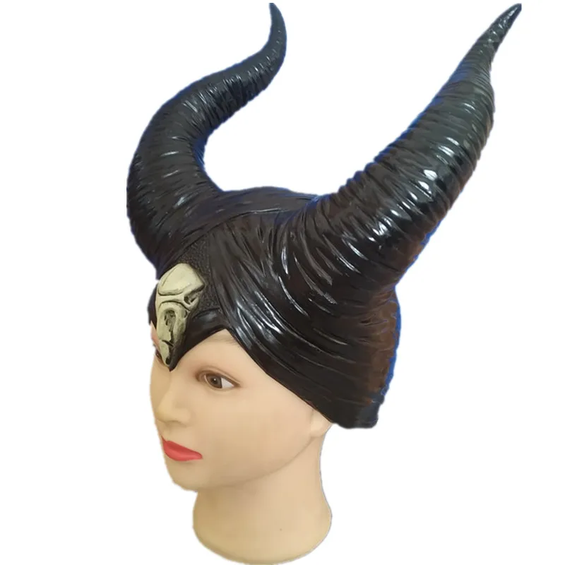 2019 Maleficent: любовница злая маска ведьмы рога Балаклава косплей Черная Королева