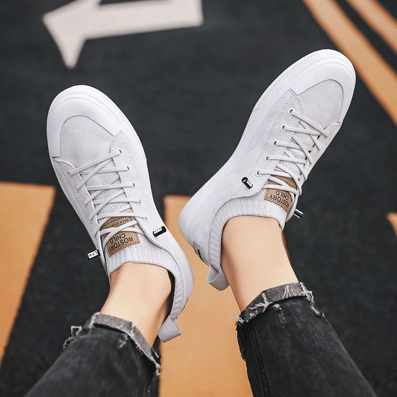 Мужские кроссовки для скейтборда без шнуровки повседневные модные | Спорт и