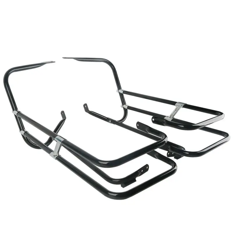 Защита седельной сумки мотоцикла рельсовый Кронштейн для Harley Touring Road King Electra Street Glide FLHT FLHX FLHR FLTR FLHTCU 97-08