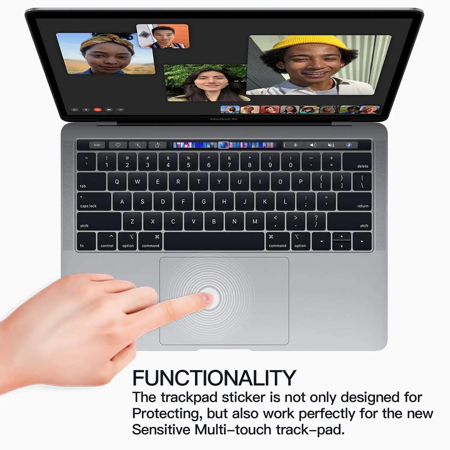 Защитная пленка для сенсорной панели MacBook Air Pro 11 12 13 15 16 Touch bar 2019 A2141 A1706 A1990