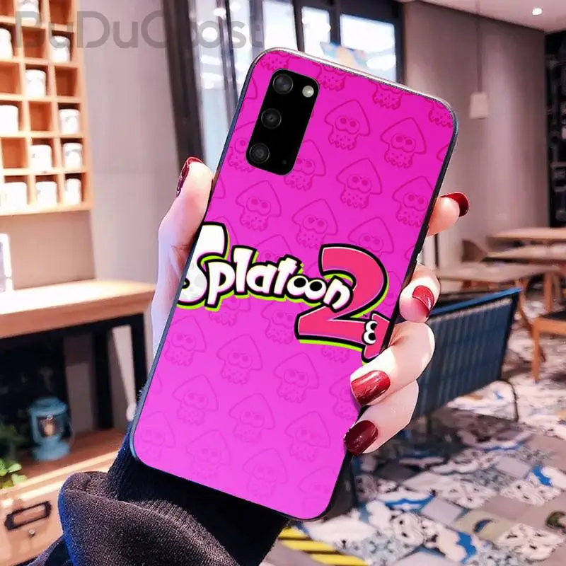 

Hrmes splatoon 2 Gun machine game Phone Case for Samsung Galaxy S10 Plus S10E S6 S7 edge S8 S9 Plus S10lite S20 Plus S20 Ultra