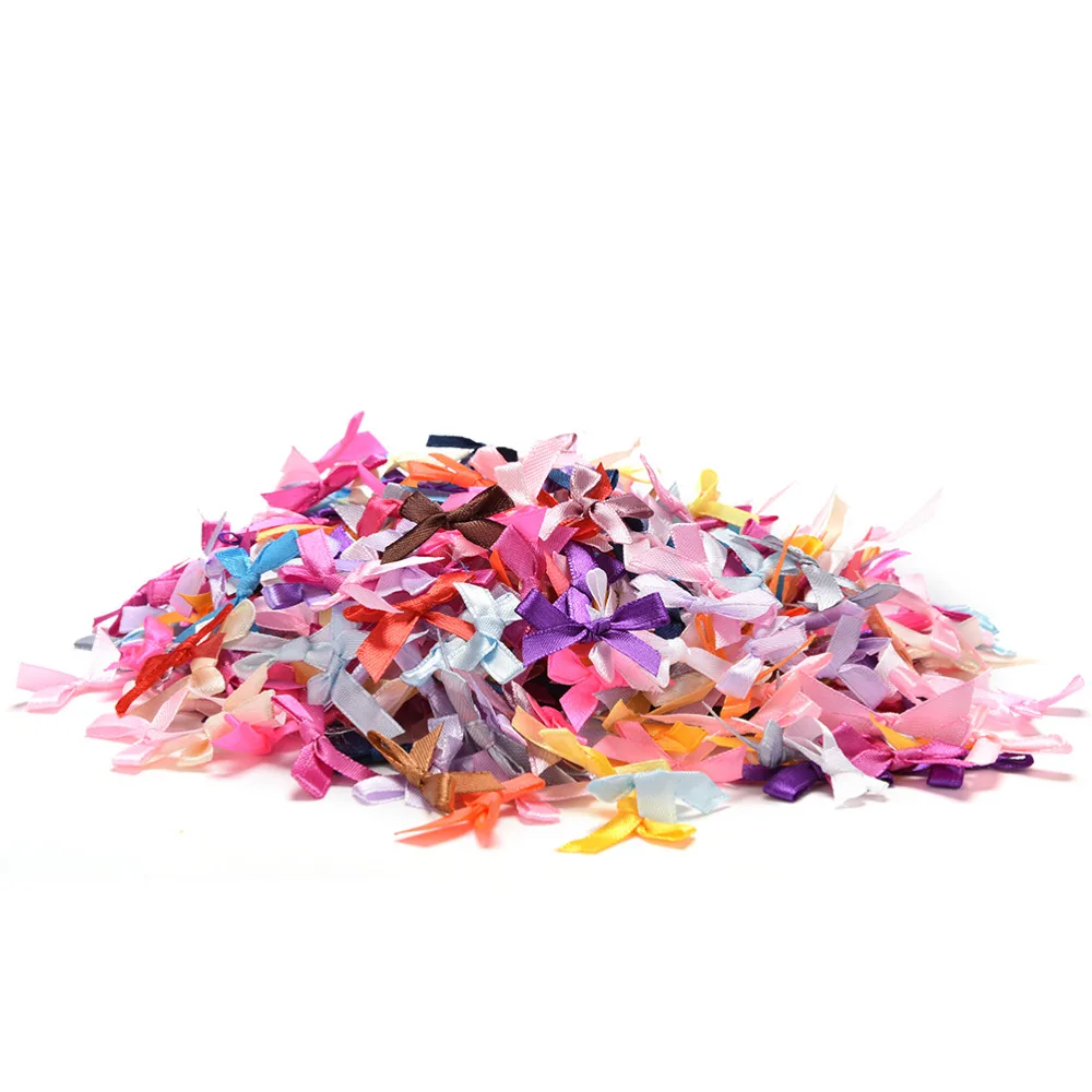 500 шт./лот ручная работа сделай сам маленькая атласная лента из полиэстера