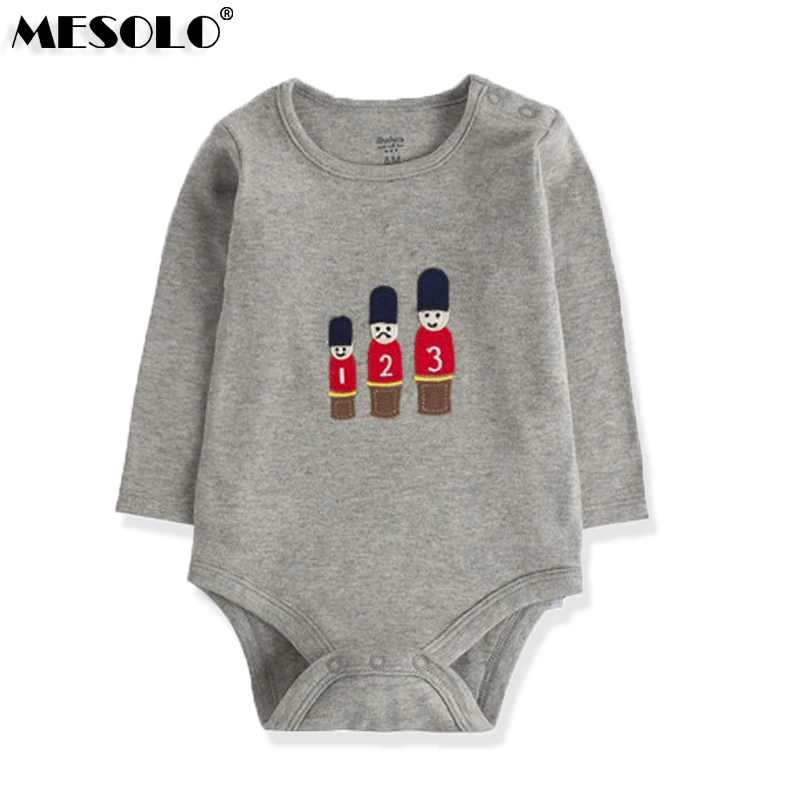 Осенний детский комбинезон детская одежда для младенцев с мультяшным персонажем