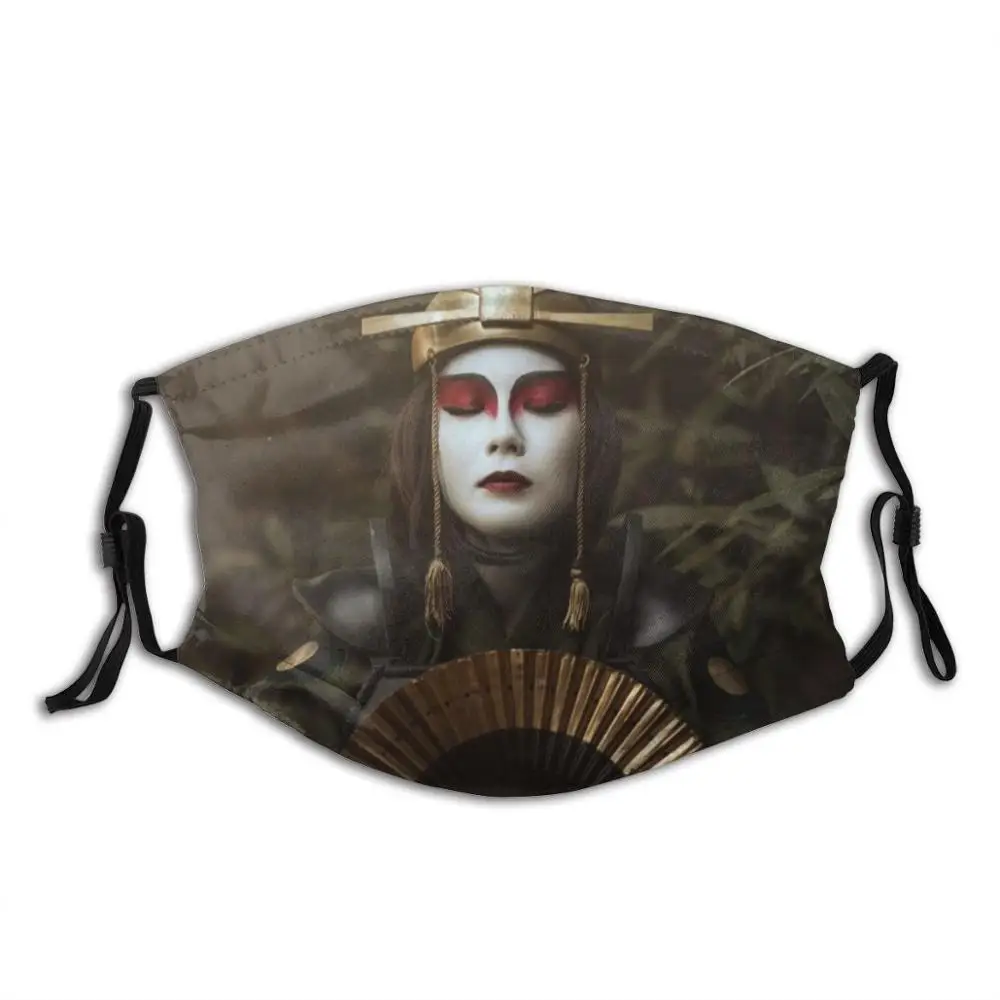

Suki/модные маски воина Kyoshi, зеленые маски для косплея природы Kyoshi Suki