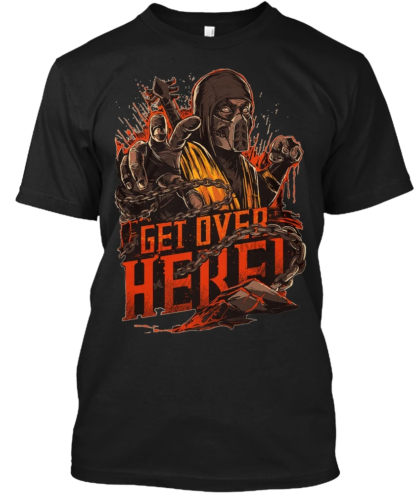

Men t shirt Mortal Kombat Get Over Here tshirts Women t-shirt