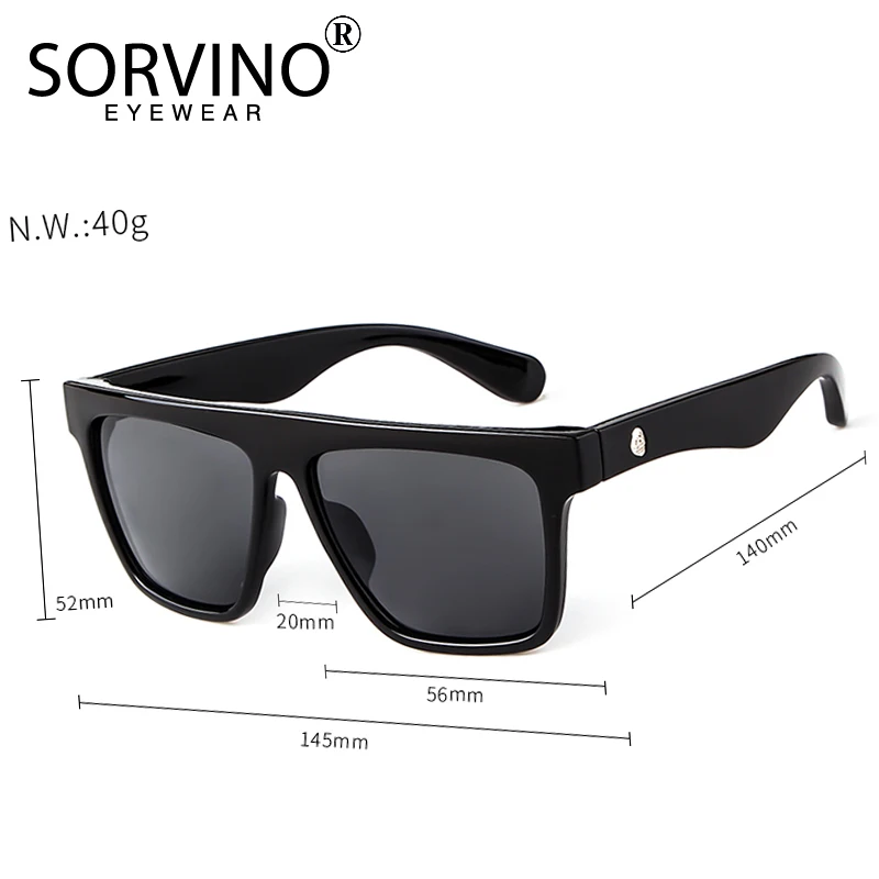 Мужские зеркальные солнцезащитные очки в стиле ретро с плоским верхом|Мужские