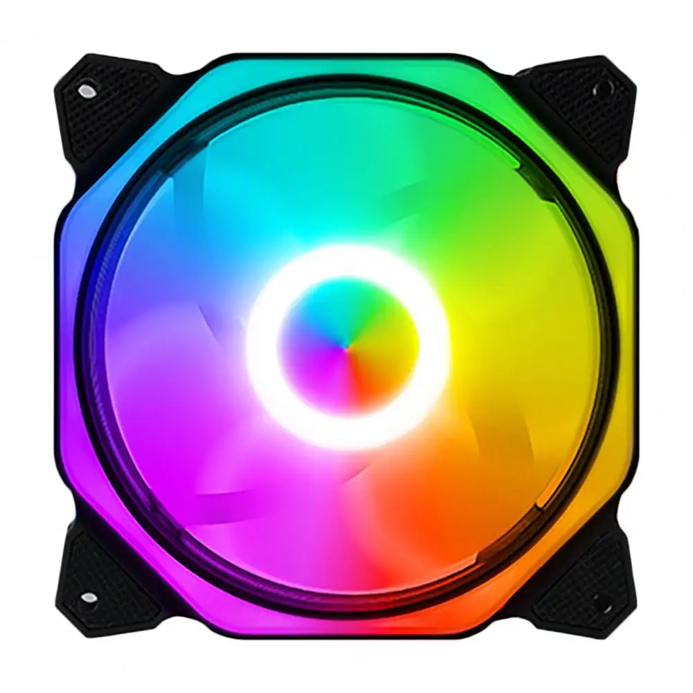 

120mm Deliacte Case Fan Easy to Install Universal Computer Fan 12cm RGB Portable Radiator Fan