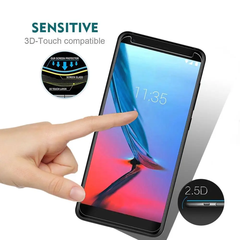 Закаленное стекло 9H 2.5D для ZTE Blade V8 lite mini V9 A7 V10 VITA Red Magic 3 AXON 9 10 Pro прозрачное