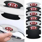 4 шт. Защитная пленка для ручки двери автомобиля, полосатая наклейка для KIA Sportage 3 4 QL Rio K2 Optima Sorento Picanto Cadenza K9 Style