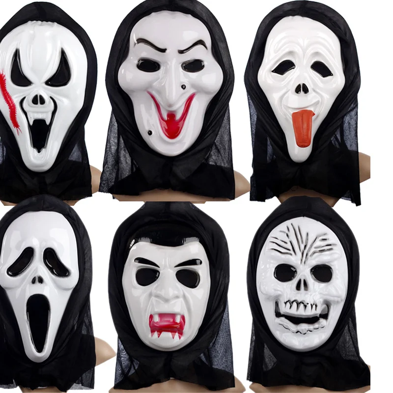 Унисекс детская маска для лица на Хэллоуин с ужасами призраком из фильма Смерть