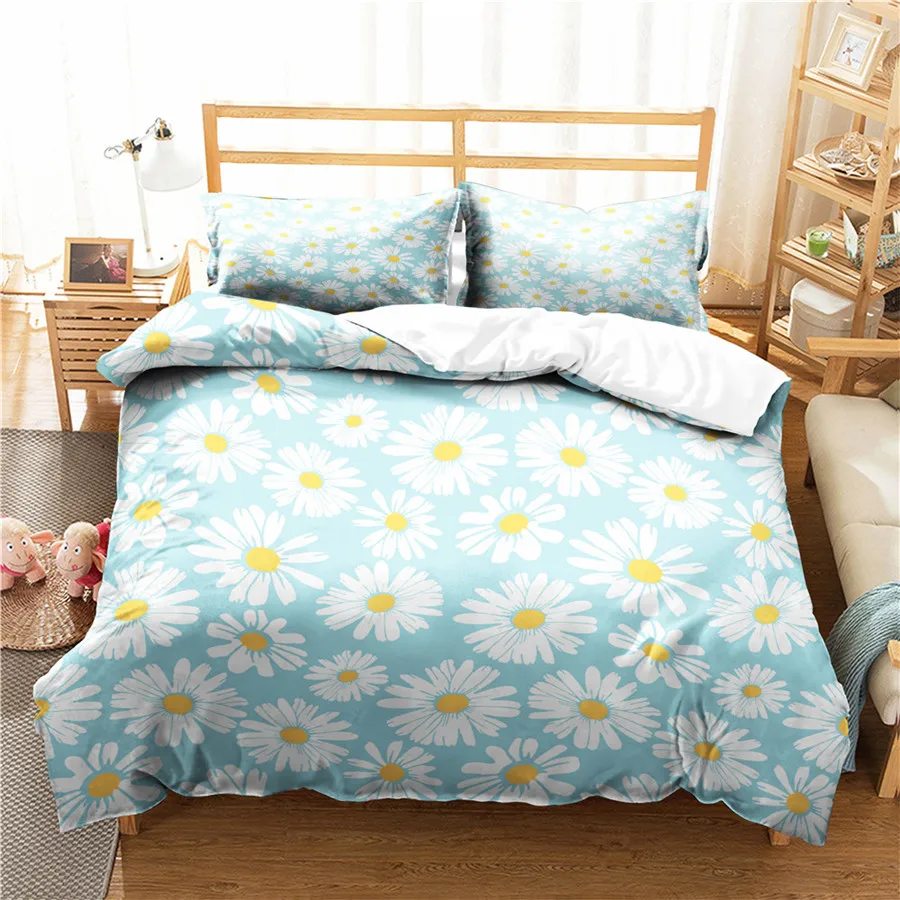 

A Bedding Set 3D Printed Duvet Cover Bed Set Flowers Plant Home Textiles for Adults Bedclothes with Pillowcase #XH36