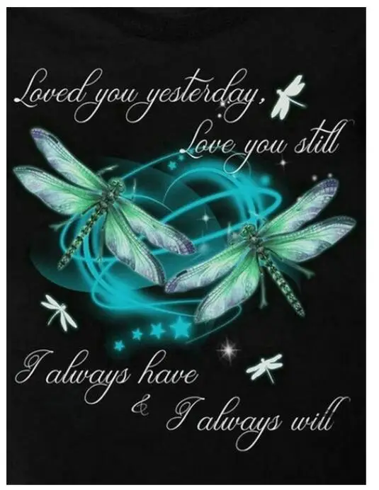 Любовь Алмазная мозаика вышитая картина стрекозы Стразы наклейки настенные