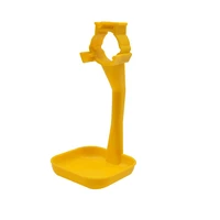 50 pcs poultry feeding chicken nipple fitting yellow plastic cups pick poultry drinking water equipment 25mm pipe diameter
