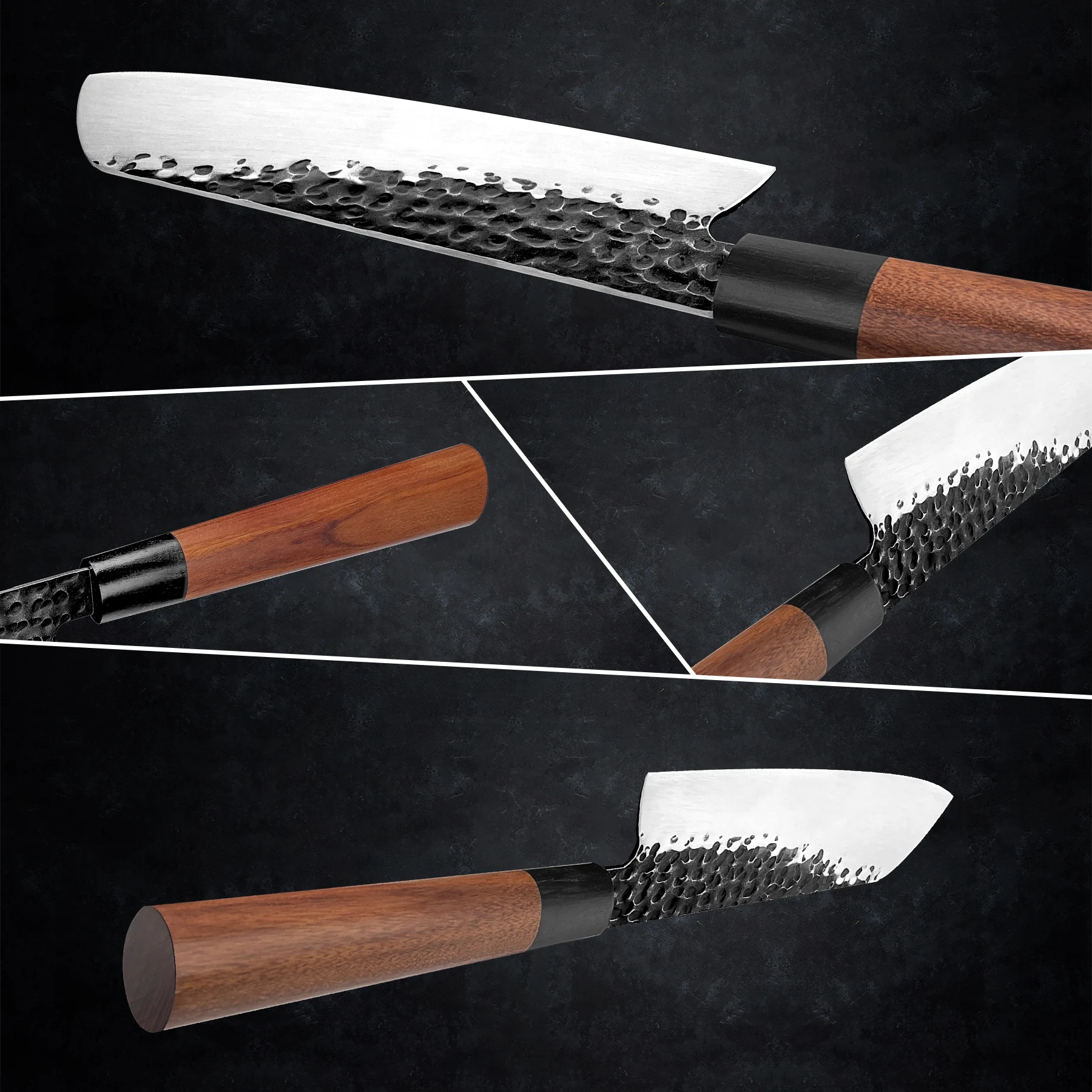 7-дюймовый профессиональный нож сантоку Grandsharp кухонные ножи из