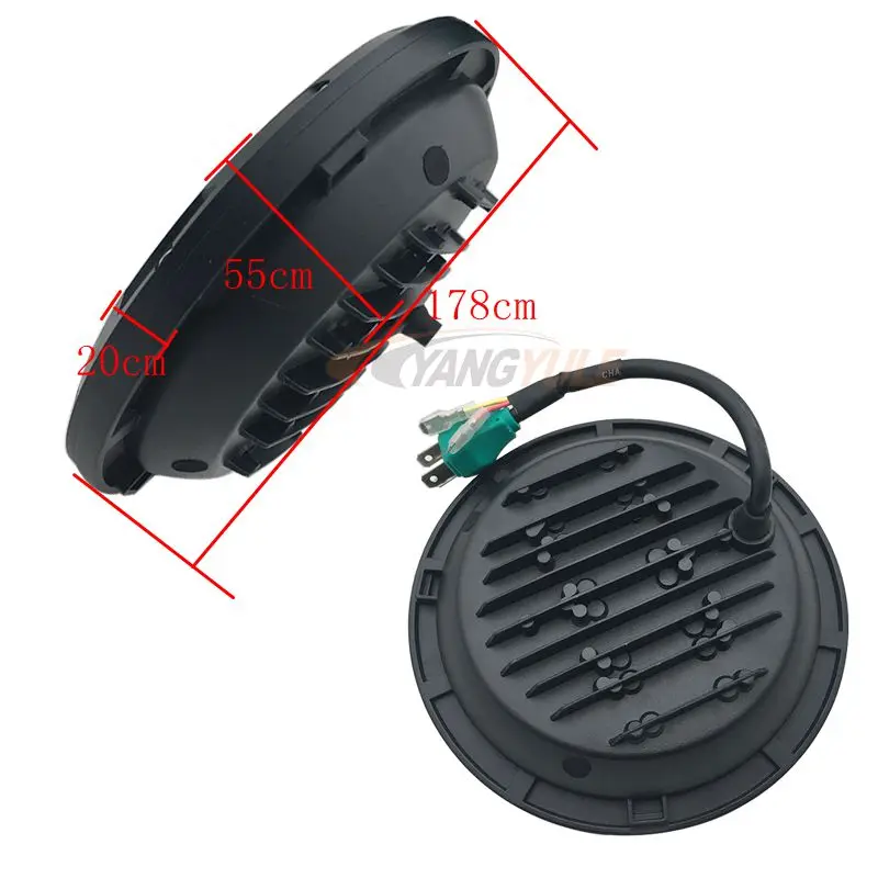 7 дюймовый светодиодный светильник Halo DRL для толстых мальчиков Heritage Softail тонкий