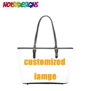 NOISYDESIGNS Customized Logo Images Printing Leather Women Bags Design Handbags Casual Shoulder Bags Ladies Bolsa Mujer 2020