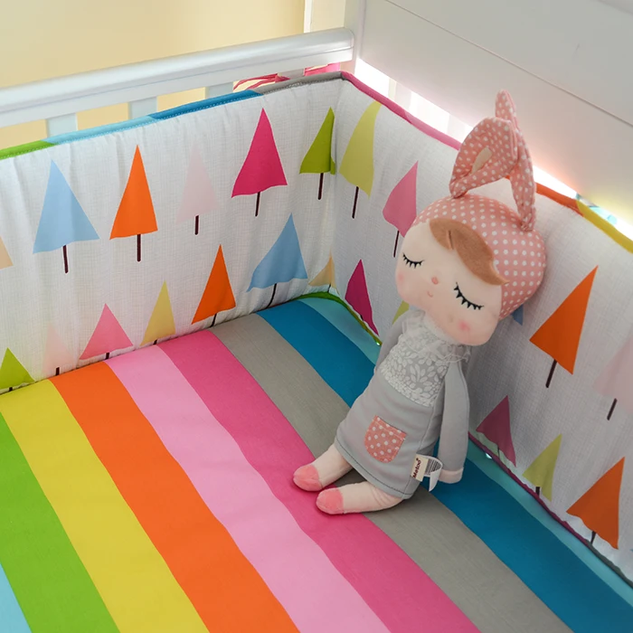 6/7 шт защита для кроватки детей начинающих ходить постельное белье-бампер