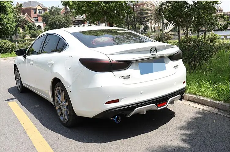 For Mazda 6 Atenza Body kit Rear spoiler 2015-2018 ABS Bumper Diffuser Bumpers Protector bumper rear lip | Автомобили и мотоциклы