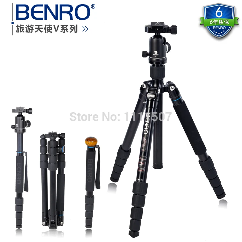 DHL gopro Benro A2292TV1 алюминиевый монопод штатив + с шариковой головкой Штатив 3 в 1