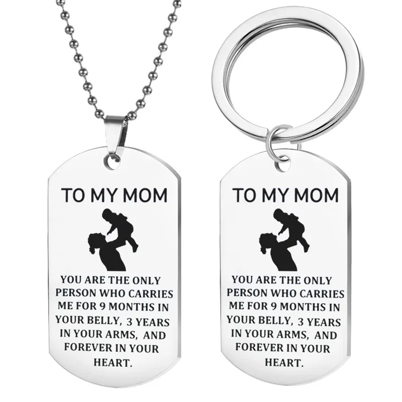 

Mother's Day Gift Keychain Necklace for Mother Mom's Charm Grandmother's Wife Christmas Birthday Gift