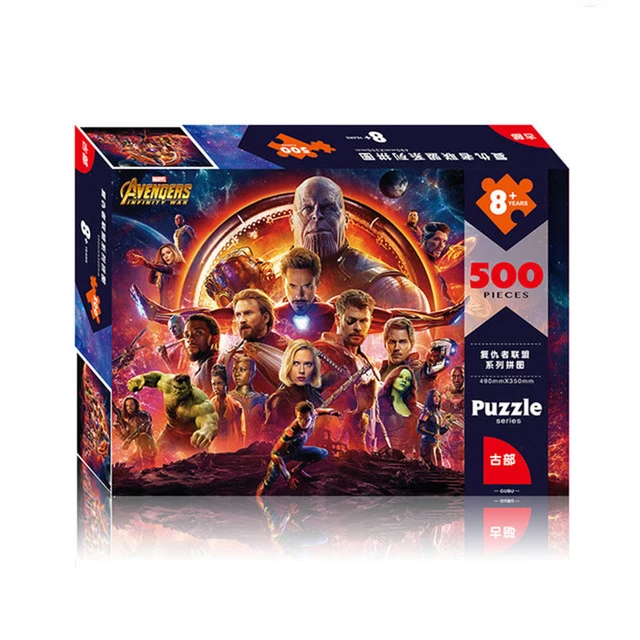 Дисней Marvel Оригинальные лицензированные игрушки замороженный Микки 500 шт бумажная головоломка - Цвет: fuchouzhelianmeng