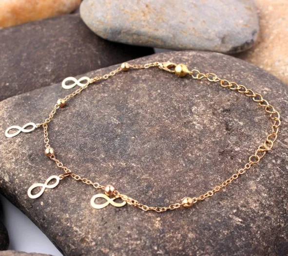 Золотой ножной браслет для пляжа ювелирное изделие ног цепочка на ногу Бабочка