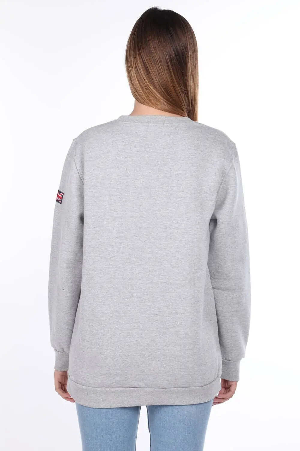 

London England Applique Womens Fleece Sweatshirt