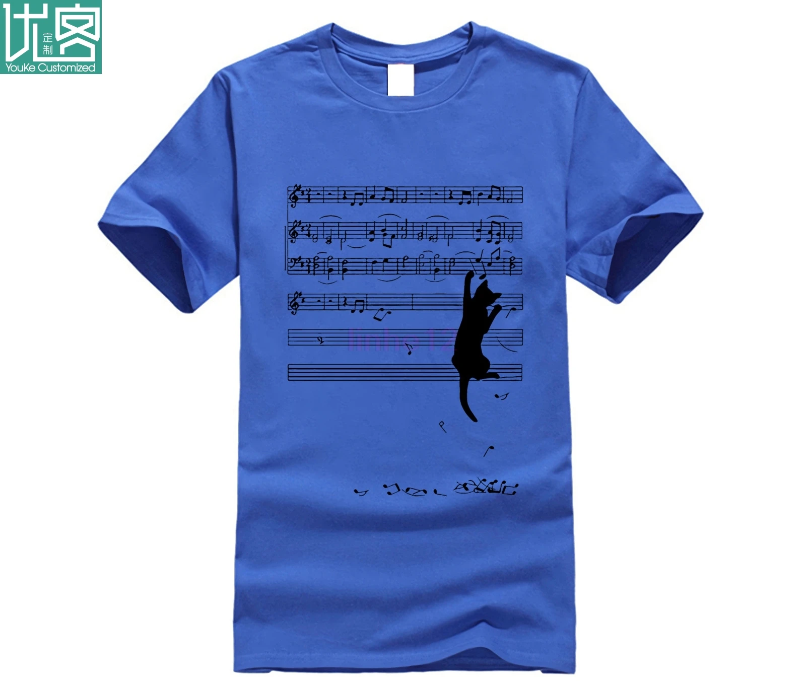 Newest 2020 Funny Mischief Cat T-Shirt Men's Personality Music Animal Printed T Shirt Summer Novelty Short Sleeve Tee Tops |