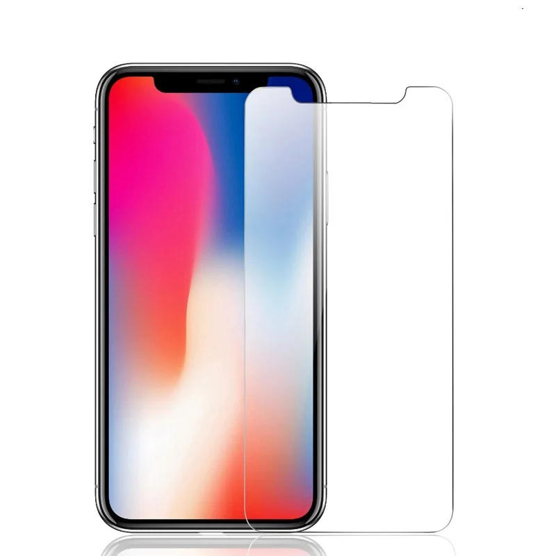 50 штук 2.5D Закаленное стекло для Apple iPhone 11 Pro XS Max XR X 8 Plus 7 6 6S SE 5 5S Защитная Пленка Покрывает не полностью