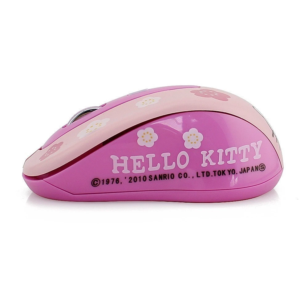 Милая беспроводная компьютерная мышь Hello Kitty розовая 1600 точек/дюйм 2 4 ГГц |