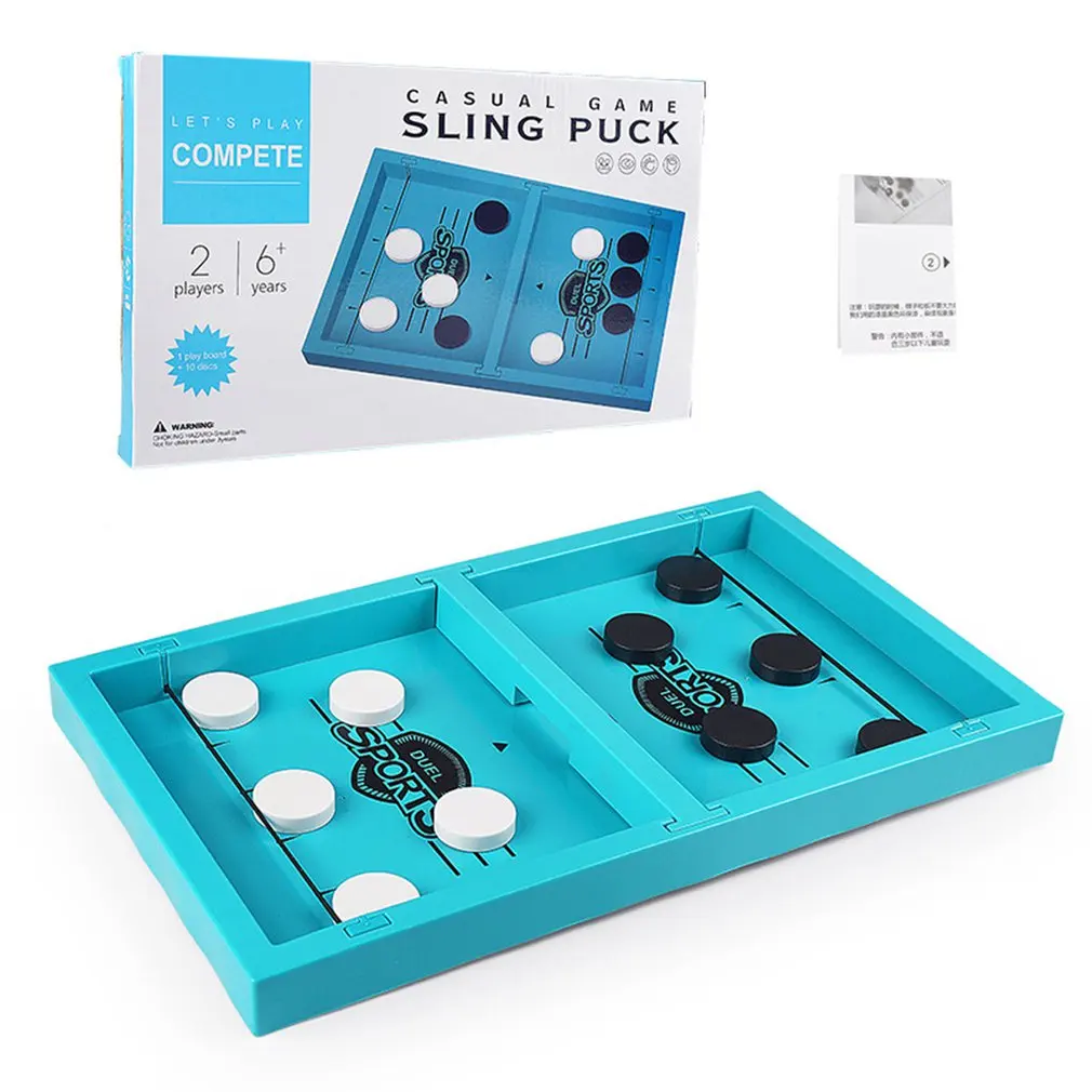 

Adult Kids Hockey Board Game Soccer Quick Slingshot Puck Interactive Chess Toys Desktop Battle Board Game