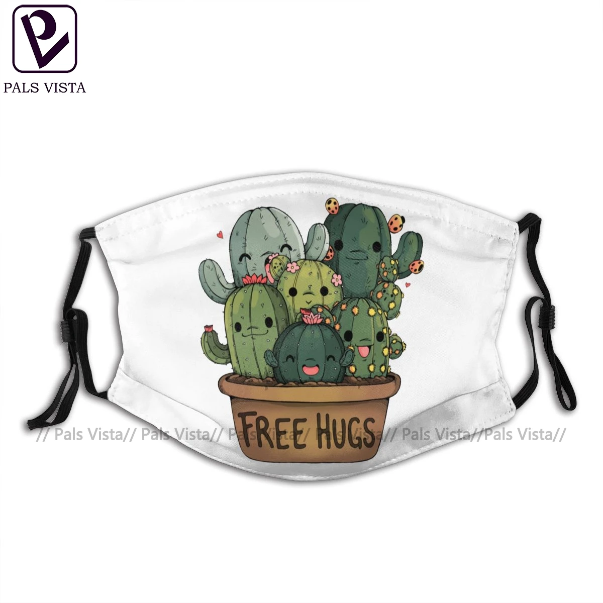 

Cactus Mouth Face Mask Cute Cactus Facial Mask for Adult with 2 Filters Nice Kawai Mask