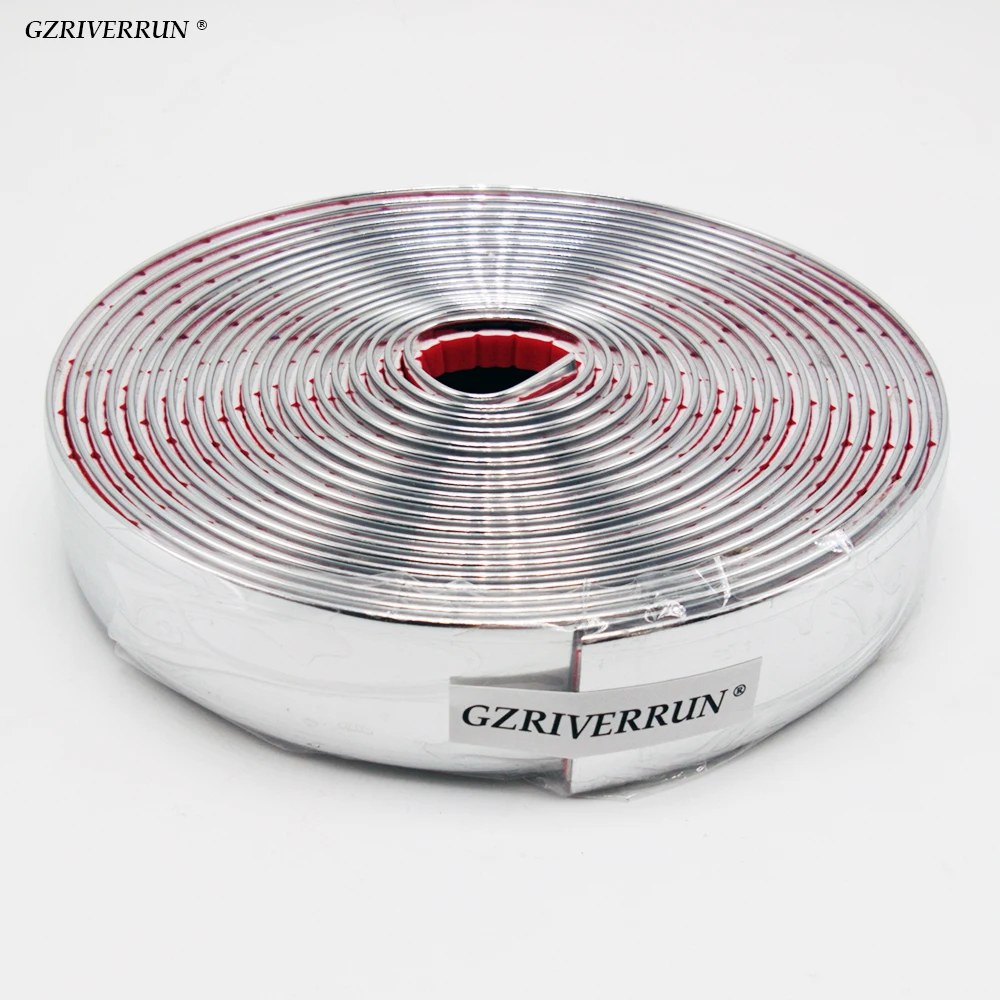 

Хромированная декоративная накладка 25 мм, 5 метров, универсальная, серебристая, для боковых част автомобиля, молдинг, декор для интерьера, 16 футов, для грузовиков, внедорожников, Toyota...