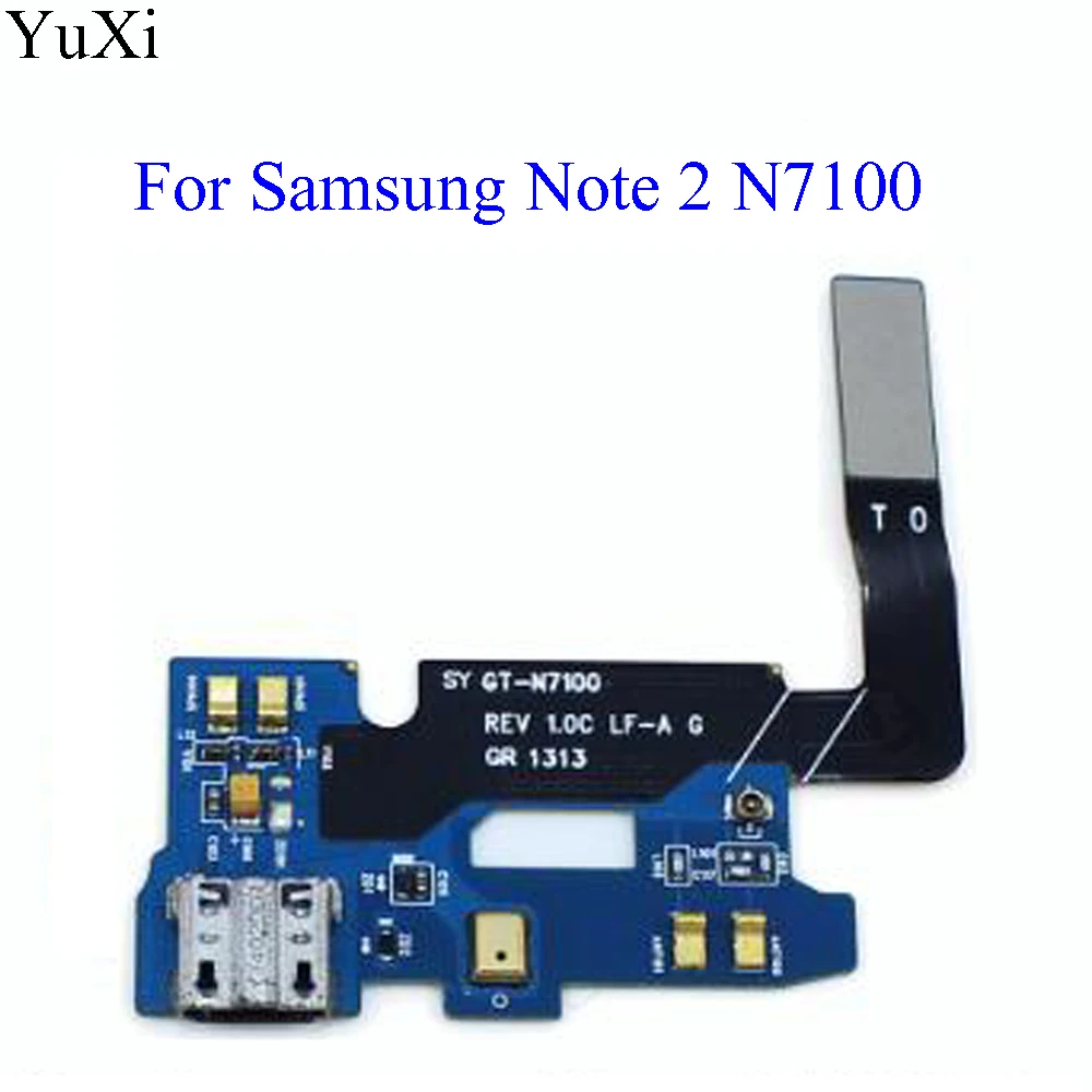 

YuXi USB Connector Charging Port Flex Cable For Samsung Galaxy Note 1 N7000 Note 2 N7100 Micro USB Port Flex Parts Replacement