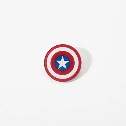 Мстители DC герой брошка мультфильм симпатичный значок Супермен Человек-паук Железный человек Бэтмен Халк булавка сумка аксессуары для женщин - Окраска металла: 7