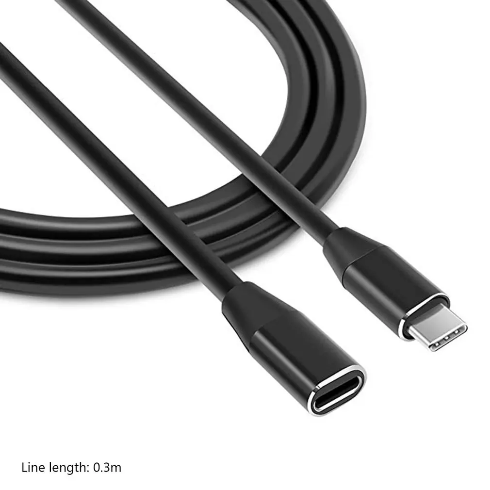 Usb 3,1 type C кабель-удлинитель для мужчин и женщин 3,3 фута Быстрая зарядка и аудио/видео передача данных для Macbook Pro Лидер продаж