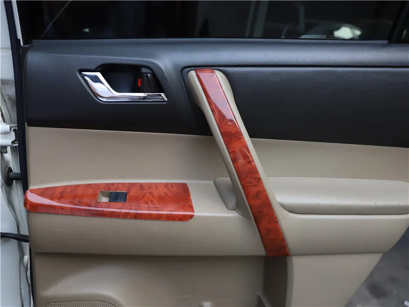 Для 2009-2014 Toyota Highlander персиковая деревянная рамка радио звуковая панель отделка