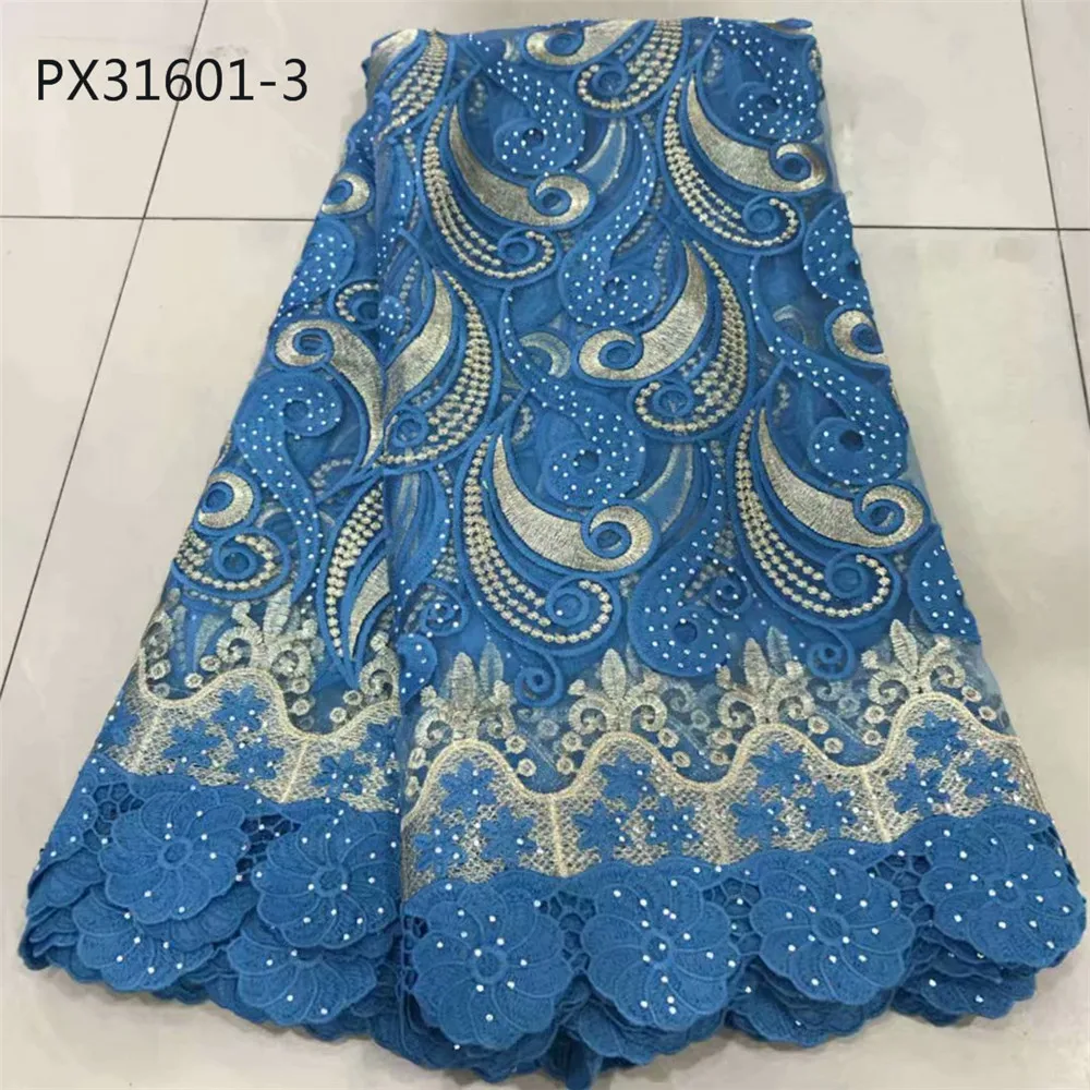 Оптовая продажа темно зеленое роскошное эластичное вязаное кружево для