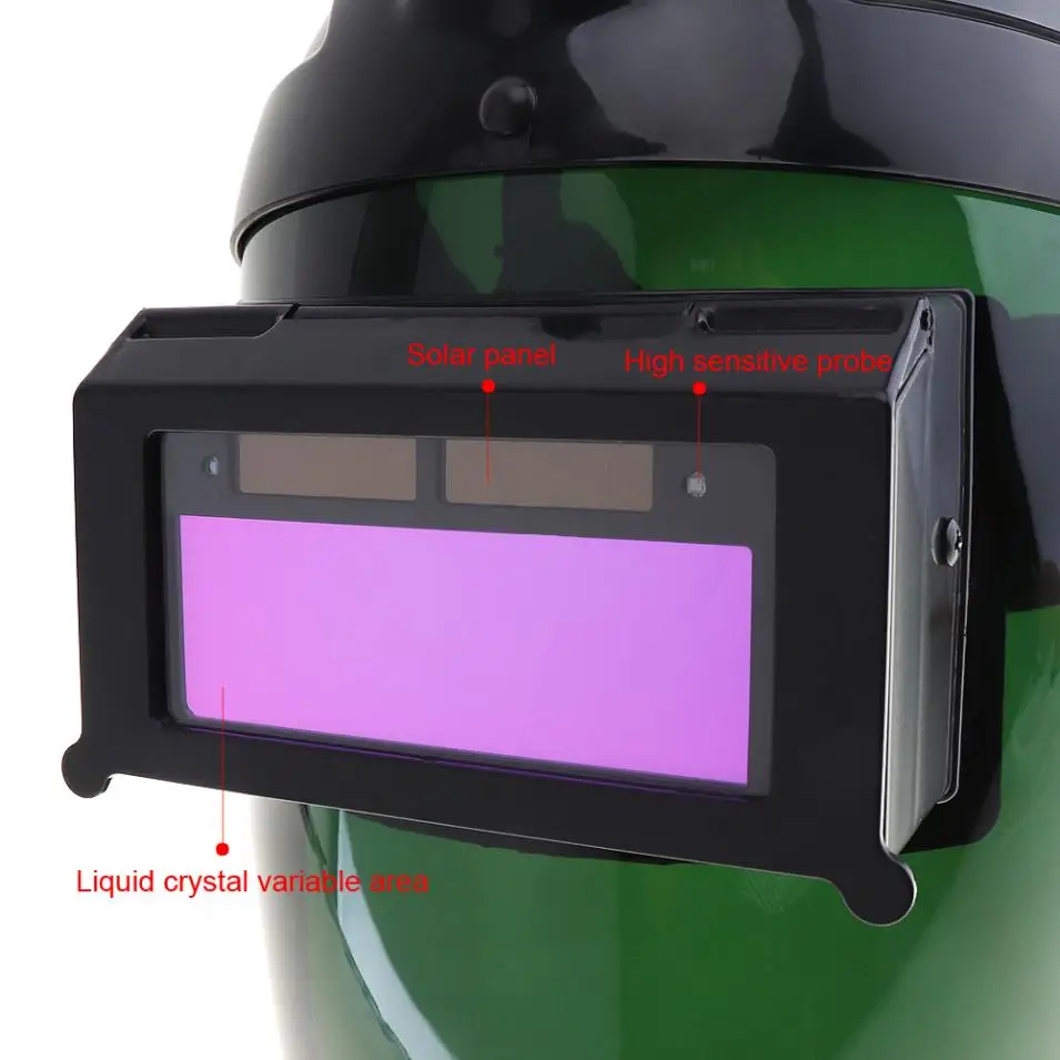 Solar Automatic Variable Light Welding Mask with Power Auto Darkening Filter Lens Hood and Charge Function | Инструменты