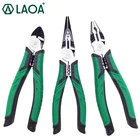 Многофункциональные кусачки LAOA 7 дюймов, диагональные плоскогубцы, рыболовные плоскогубцы с длинным носом, инструменты электрика