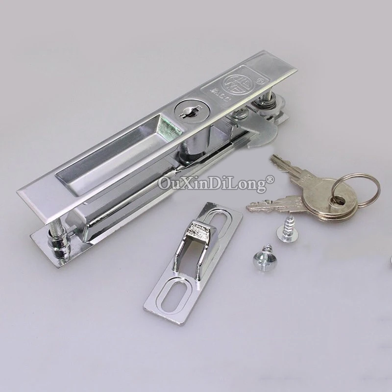 

Brand New 1Piece 70 Type Double-sided Hook Locks for Aluminium Alloy Sliding Door and Window Lock with key