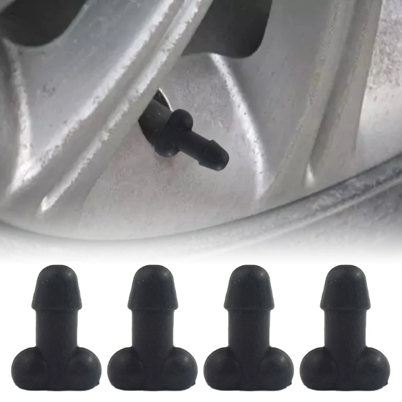 

2022 New 4x Anti-theft Prank Valve-Cap Auto Car Wheel Gag Tire Valve-Stem Cover
